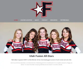 Utahfusioncheer.com(Utah Fusion All) Screenshot