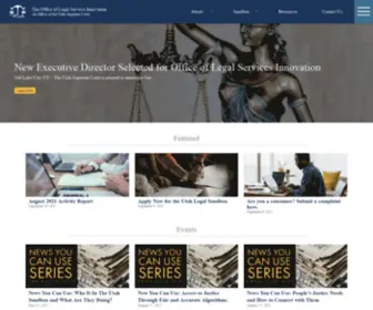 Utahinnovationoffice.org(Utah Office of Legal Services Innovation) Screenshot