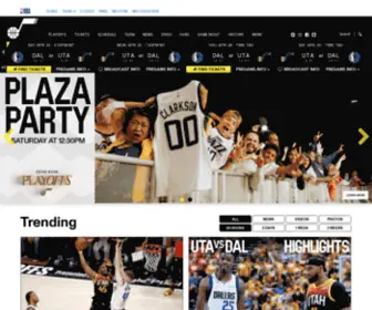 UtahJazz.com(Utah Jazz) Screenshot