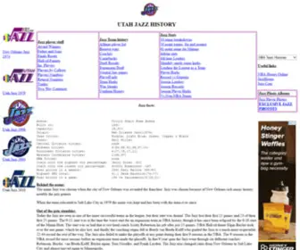 UtahJazzhistory.com(Utah Jazz History) Screenshot