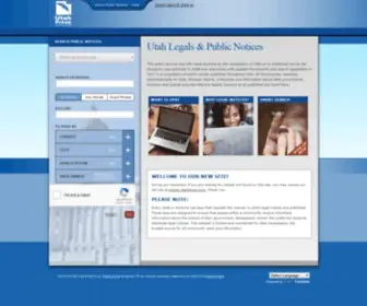 Utahlegals.com(Utah Legals) Screenshot