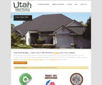 Utahmetalroofs.com(Utah Metal Roofing) Screenshot