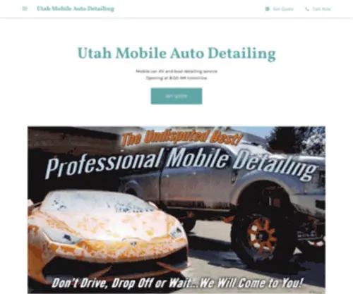 Utahmobileautodetailing.com(Utah Mobile Auto Detailing) Screenshot