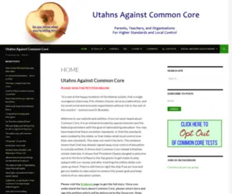Utahnsagainstcommoncore.com(Utahns Against Common Core) Screenshot
