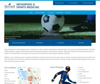 Utahorthopediccenters.com(Steward Centers of Orthopedics & Sports Medicine) Screenshot