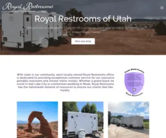 Utahportablerestroom.com(Royal Restrooms of Utah) Screenshot