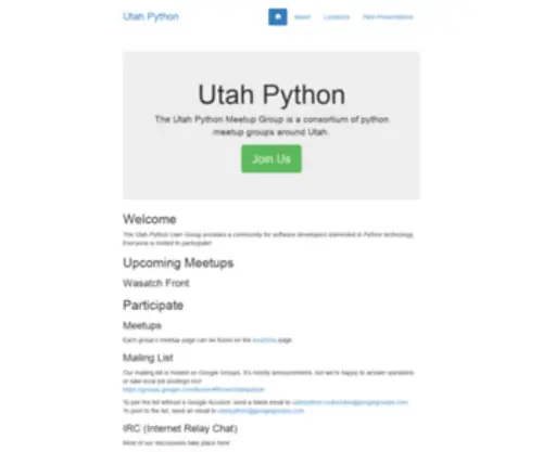 Utahpython.org(Utahpython) Screenshot