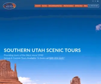 Utahscenictours.com(Scenic Tours of Utah) Screenshot