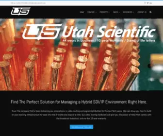 Utahscientific.com(Utah Scientific) Screenshot