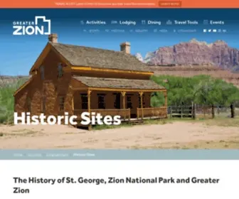 Utahsdixie.com(Zion National Park & St) Screenshot