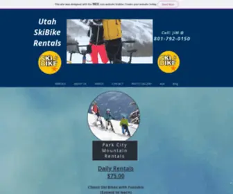 Utahskibike.com(SkiBike Park City Information Prices and Reservations) Screenshot