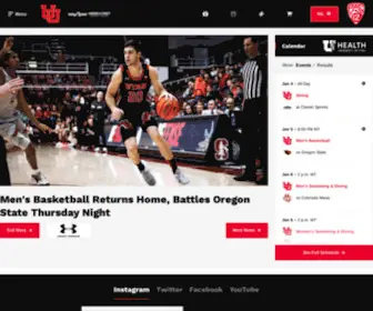Utahutes.com(University of Utah Athletics) Screenshot
