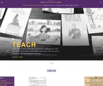 Utahwomenshistory.org(Better Days Curriculum) Screenshot