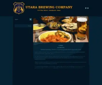 Utaraidaho.com(Utara Brewing Company and Curry House) Screenshot