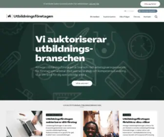 Utbildningsforetagen.se(Vi auktoriserar utbildningsbranschen) Screenshot