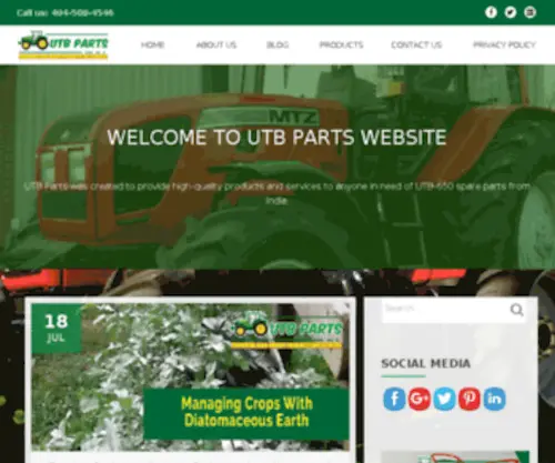 Utbparts.com(UTB 650) Screenshot