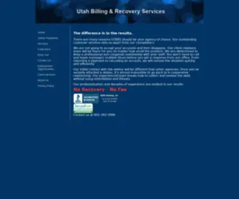 UTBRS.com(Utah Billing & Recovery Services) Screenshot