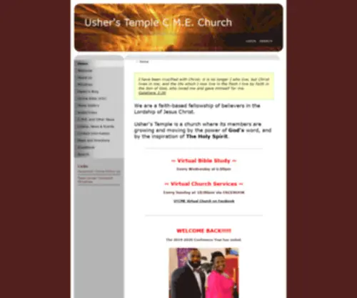 Utcme.org(Usher's Temple C.M.E) Screenshot