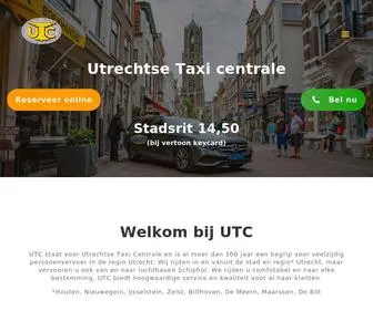 UTC.nl(UTC staat voor Utrechtse Taxi Centrale en) Screenshot