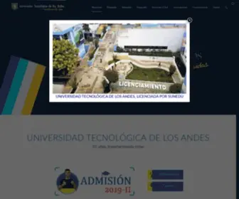 Utea.edu.pe(Universidad Tecnológica de los Andes) Screenshot