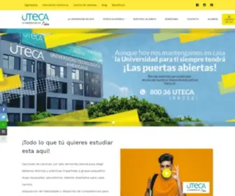 Uteca.edu.mx(Universidad Tecnologica Americana) Screenshot