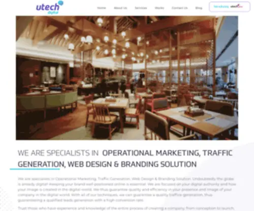 Utechwebsites.com(Utech Digital) Screenshot