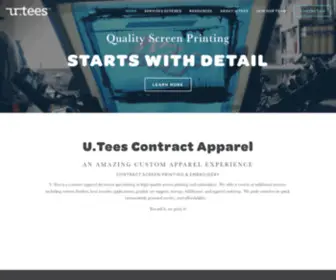 Uteescontract.com(U.Tees Contract Apparel) Screenshot