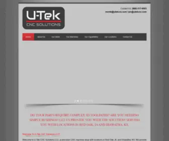 Utekcnc.com(U-TEK CNC SOLUTIONS LLC) Screenshot