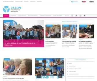 Utelpa.com(Unión de Trabajadores de la Educación de La Pampa) Screenshot