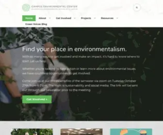 Utenvironment.org(Student-led environmental action at UT Austin) Screenshot