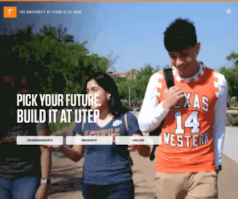 Utep.edu(The University of Texas at El Paso) Screenshot
