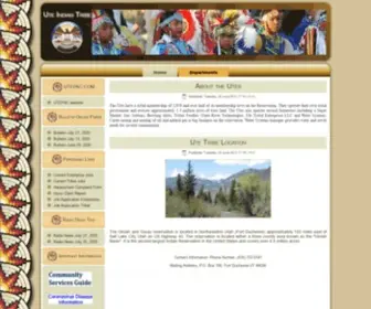 Utetribe.com(Ute Indian TribeSite) Screenshot