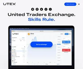 Utex.io(Cryptocurrency Exchange by United Traders) Screenshot