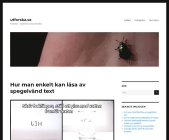 Utforska.se(Experiment, tips och idéer) Screenshot