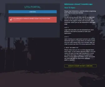 UTG.gm(University Student Portal) Screenshot