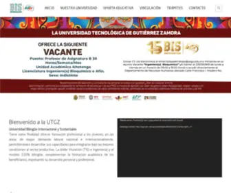 UTGZ.edu.mx(Universidad Tecnológica de Gutiérrez Zamora) Screenshot