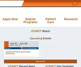 UTHCT.edu(Advancing education) Screenshot