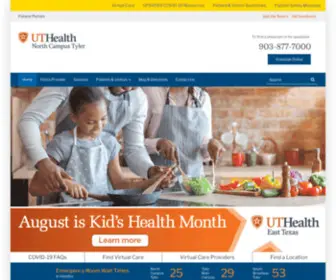 Uthealthnorth.com(UT Health North Campus Tyler) Screenshot