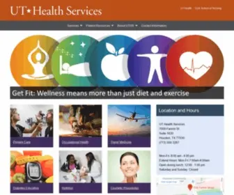 Uthealthservices.com(UT Health Services) Screenshot