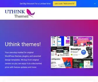 Uthinkthemes.com(Your Marketplace for WordPress themes) Screenshot