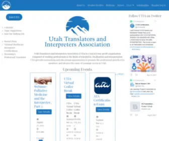 Utianet.org(Utah Translators and Interpreters Association) Screenshot