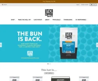 Uticacoffeeroasting.com(Utica Coffee Roasting Co) Screenshot