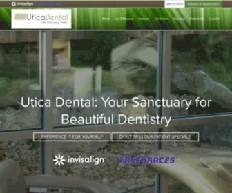 Uticadental.com(Utica Dental) Screenshot