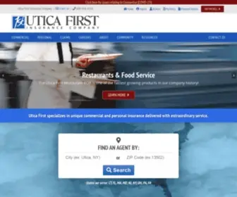 Uticafirst.com(Utica First Insurance Company) Screenshot