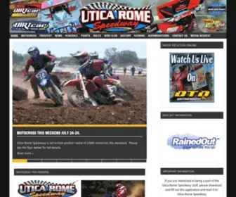 Uticaromespeedway.com(Utica-Rome Speedway) Screenshot