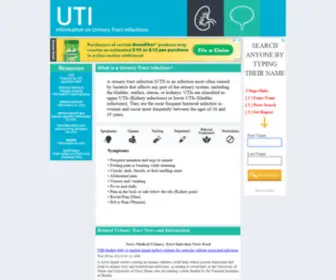 Uti.com(Your #1 Online Resource for Urinary Tract Infection Symptoms) Screenshot