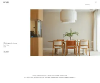 Utide.com(A luxury interior design studio) Screenshot