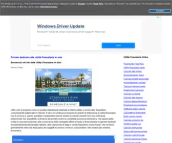 Utifin.com(Portale delle utilità finanziarie online) Screenshot