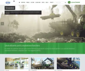 Utilajeforestiere.eu(Gama completa de utilaje forestiere noi si second hand marca John Deere) Screenshot