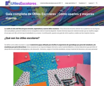 Utilesescolares.es(Guía completa de Útiles Escolares) Screenshot